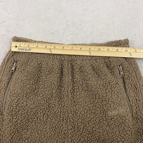 Skims Desert Teddy Track Pants Womens Small Brown Sherpa High Pile Fleece - Picture 5 of 11